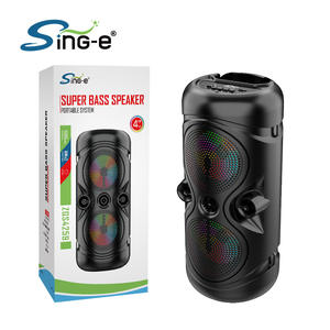 Mini haut-parleur portable 16W, double haut-parleur BT haute puissance, haut-parleur RGB, lumière ambiante, caisson <span class=keywords><strong>de</strong></span> basses portable avec basses profondes - Product Image 1