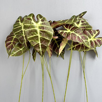 Bouquet décoratif de feuilles de paon artificielles pour la décoration de bureau, de jardin et de la maison, fleurs artificielles en plastique, plantes artificielles