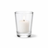 Petit Porte-Bougie Votive en Verre Transparent 55ml en Gros pour Restaurant, Maison, Table, Décoration Quotidienne