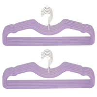 Cintres en velours de luxe portables, flexibles et durables, directement de l'usine, pour magasins de vêtements