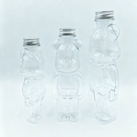 Bouteille de boisson personnalisée en PET 200ml 300ml 500ml, conteneur vide pour bière, soda, jus, eau avec bouchon, vente en gros