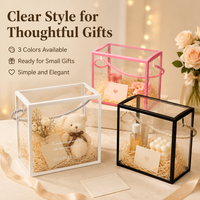 Boîtes cadeaux transparentes portables en PVC avec poignée pour bonbons, pain, gelée, cadeaux de fête - Sacs en plastique transparents et emballages de mariage