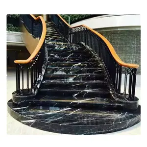 Italy grigio carnico marble tiles for stairs