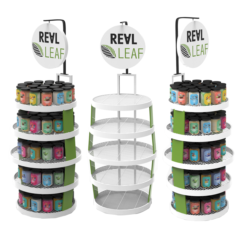 Apache Custom Metal Multi-layer Aromatherapy Display Racks for Candle Jars with Ample Capacity for Boutique Store Wholesale OEM