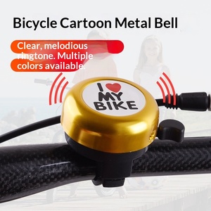 Sonnette de vélo de montagne en aluminium calibre 22, super forte et longue portée, pour vélo d'équilibre pour enfants, avec logo I LOVE MY BIKE, accessoires mignons - Product Image 2