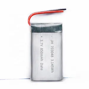 פולימר ליתיום נטענת 850mah 3.7v lipo 603048 703048 803048 סוללה 903048 עם מחבר עבור v912 v622 rc צעצוע רחפן