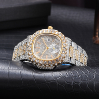 Hommes Hip Hop Icey Watch Iced Out Sub Dial Wristwatch CZ Crystal Fashion Bling Jewelry Watch