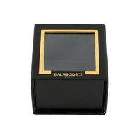 Boîte en carton noir en forme de livre pour bijoux, en papier kraft, taille personnalisée, pour l'emballage