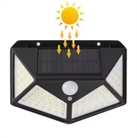 IP65 étanche extérieur 100LED mur solaire lumière capteur de mouvement jardin réverbère pour une utilisation de jour et de nuit