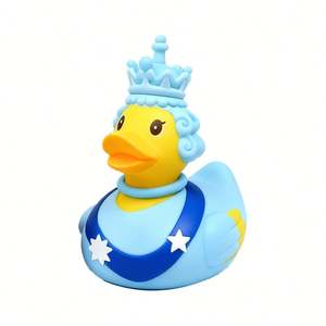 Jouets de bain en PVC personnalisés en forme de canard en caoutchouc, style européen et britannique, imprimés par lots, avec motifs variés – Offre promotionnelle - Product Image 5