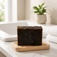 Savon noir africain fait main 150g, savon nettoyant solide pour le visage et le corps, OEM ODM, étiquette privée