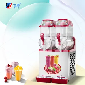 GQ-SM212 Slushy Ice Machine Commercial Stainless Steel High Efficiency 2 Tank Slush Machine Frozen Drink