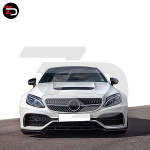 Perfetta qualità FRP + CF paraurti anteriore posteriore parafanghi PD stile per <span class=keywords><strong>Mercedes</strong></span> classe C <span class=keywords><strong>C205</strong></span> Coupe C63 Wide Body Kit - Product Image 3