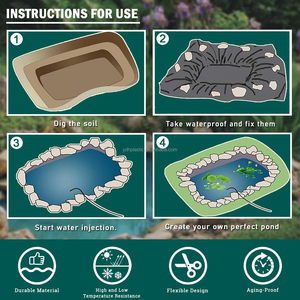 ผ้าใยสังเคราะห์กันรั่วซึมชนิด HDPE เสริมแรงด้วยโพลีเอ<span class=keywords><strong>ท</strong></span>ิลีนสีดำ สำหรับ<span class=keywords><strong>บ่อ</strong></span><span class=keywords><strong>ปลา</strong></span>และอุปกรณ์กักจับสัตว์น้ำ - Product Image 3