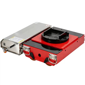 Chariot électrique industriel à plateforme, rouge, en alliage d'aluminium, mobile, moteur 1500W, quatre roues, télécommande sans fil - Product Image 2