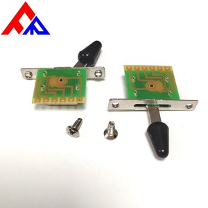Interruptor de guitarra de 5 vías al por mayor para fabricantes, estilo horizontal, selector de pastillas blanco y negro para guitarra eléctrica plana - Product Image 6