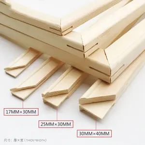Barres d'étirement de toile en bois barres de pin 20 CM 8 pouces pour cadre de toile
