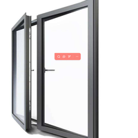 Portes et fenêtres en PVC à verre trempé teinté, résistantes aux intempéries, avec moustiquaire en fibre de verre, pour le contrôle des insectes dans les appartements (vente en gros)