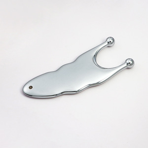 Strumento Raschietto in Metallo per Naso, Collo e Viso, Bastoncino Massaggiante per <span class=keywords><strong>Occhi</strong></span>, Strumento per Raschiatura e Stimolazione dei Punti di Agopuntura, Bastoncino a Rullo per Bellezza del Naso - Product Image 4