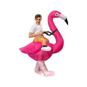 Costume gonflable géant de flamant rose pour adulte et enfant, déguisement pour Halloween, festival, fête - Product Image 3
