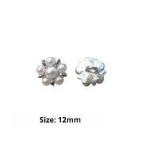 Boutons en alliage de zinc plaqué avec perles de cristal et strass, boutons de luxe écologiques pour la couture de vêtements, boutons à tige