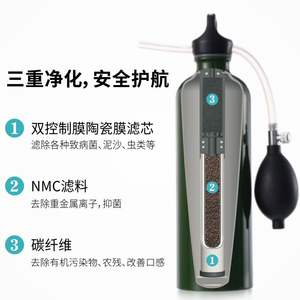 เครื่องกรองน้ำพกพา Jingyi สำหรับกิจกรรมกลางแจ้ง 500 มล./นาที ระบบกรอง 3 ขั้นตอน สำหรับการตั้งแคมป์ เดินป่า และอุปกรณ์เอาตัวรอด - Product Image 1