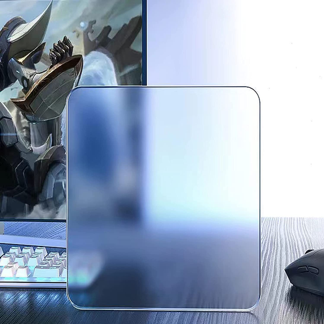 3mm Tempered Glass Mouse Pad Custom Sublimation Large Long Gaming Mouse Mat with Custom logo Printed Manufacturer Wholesale