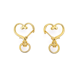 Llavero Corazón Ilan 25x35mm Chapado en Oro Accesorio de Moda - Product Image 1
