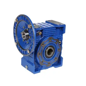 Worm Gearbox Reducer NMRV 30/40/50/63/75/90/110/130 Equipped With Servo Stepper Motor Square Flange Speed Reducer