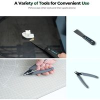 Kit d'outils pour imprimante 3D Creality, 74 pièces, avec mallette de transport, pour toutes les imprimantes 3D FDM, assemblage, démontage, finition, coupe de filament, chrome vanadium