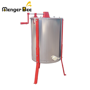 Extracteur de miel manuel Dadant 3 cadres MengerBee avec engrenages, composants centraux en acier inoxydable, équipement d'apiculture - Product Image 6