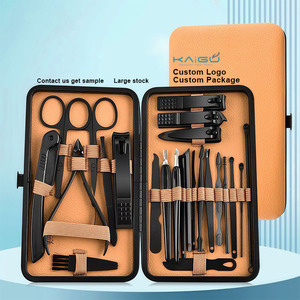 Multi-Functional Personal Care Manicure <strong>Pedicure</strong> <strong>Tools</strong> Travel Kit 24pcs Stainless Steel Nail Clipper Set for Wedding Gifts - Product Image 1