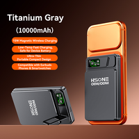 Batterie externe de bureau LC1S avec support intégré, 15W MagSafe, 20W PD, écran TFT filaire, 5000/10000mAh, service OEM