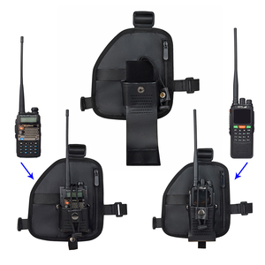 Walkie Talkie đài phát thanh Nylon ngực gói Pouch, có thể điều chỉnh hai cách đài phát thanh Bao da khai thác cho Baofeng, Motorola, talkabout, vv - Product Image 4