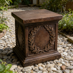 Colonne décorative en résine pour jardin, motif <span class=keywords><strong>laurier</strong></span>, style européen, fontaine de cour, faite à la main et peinte à la main, pour dropshipping - Product Image 5