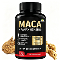Capsules de Maca Naturelle à Marque Blanche OEM – Supplément de Puissance Maximale pour l'Humeur, l'Énergie et la Vitalité Masculine