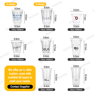 <span class=keywords><strong>Gobelet</strong></span> en plastique transparent PET <span class=keywords><strong>jetable</strong></span> personnalisé avec logo, 8 oz, 16 oz, 20 oz, pour smoothies, bière, vin, boissons froides, <span class=keywords><strong>gobelet</strong></span> à emporter transparent - Product Image 2