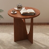 Table basse mobile en bois massif de style nordique One Zero One, table d'angle pour salon, noir, moderne, minimaliste, petit meuble de maison