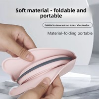 Bol pliable en silicone pour chien – Portable, pour voyage en extérieur, anti-étouffement, alimentation lente, double, pliable, étanche, solide