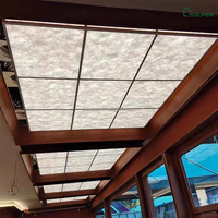 Plafond décoratif mural personnalisé en papier DuPont moderne, translucide, léger et imperméable