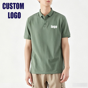 Vente en gros OEM/ODM de polos à manches courtes, impression de votre logo, t-shirt homme tendance, t-shirt uni personnalisé pour hommes - Product Image 2