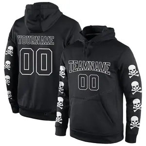 Wholesale Plain Black Men's Hoodies & Sweatshirts Sublimation Blank Hoodies Unisex All Over Print Custom Hoodie Manufacturers