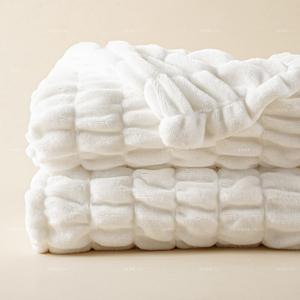 بطانية فاخرة مطبوعة بنقشة حيوانات، مزدوجة الجوانب، خفيفة الوزن، مبطنة ومخططة، صديقة للبيئة، مقاومة للوبر، مصنوعة من البوليستر 100% - Product Image 4