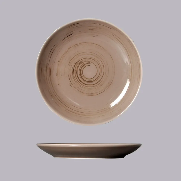 Горячая продажа керамики классический дизайн продвинутый стиль керамическая обеденная тарелка