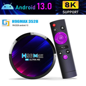 H96MAX RK3528 Android 13 Smart <span class=keywords><strong>TV</strong></span> <span class=keywords><strong>Box</strong></span> Quad Core Set-Top <span class=keywords><strong>Box</strong></span> con WiFi 5G Compatible con resolución 8K y 4K Libre de fronteras al por mayor - Product Image 3