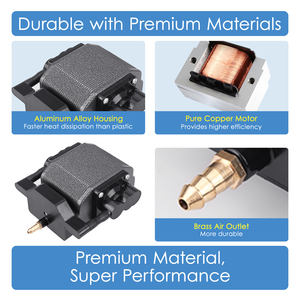 משאבת חמצן הידרופוניקה שקטה 3000/4500l מים בלחץ גבוה מים חמים - Product Image 3