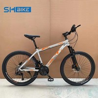 Vélo de montagne personnalisé 26" 27.5" 29" léger avec suspension, frein à disque, 21 vitesses, cadre en acier carbone