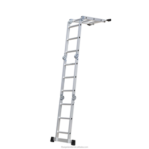Scala Multiuso in Alluminio <span class=keywords><strong>di</strong></span> Alta Qualità 2025 con Grande Cerniera, 4x3 Gradini - Product Image 2