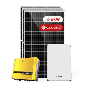 Sistema de energía Solar de alta eficiencia, 5KW, 3KW, 3000 vatios, Banco de energía de 5000 vatios y baterías, sistemas de inversor Solar híbrido