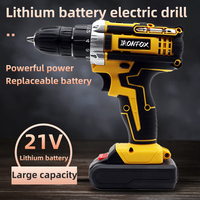 Perceuse électrique sans fil Tournevis électrique à main Outil Batterie lithium-ion Brosse Moteur Perceuse à percussion